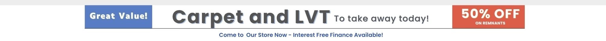 50% Off at Carpets4Less Dunstable in Carpet, Laminate and LVt remnants